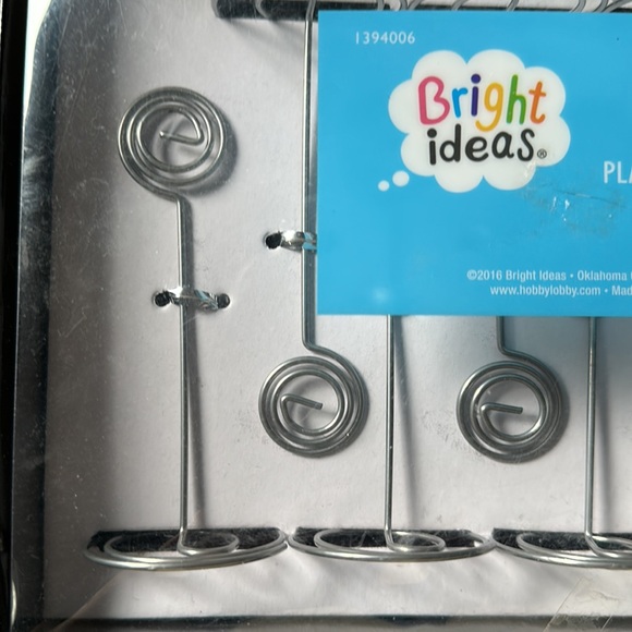 NWT 8 count metal place card holders they’re still sealed in their original box - Picture 2 of 5